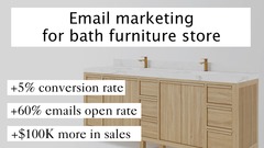 Email marketing for bath furniture store