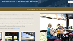 Microsite for Retractable Windows and Doors